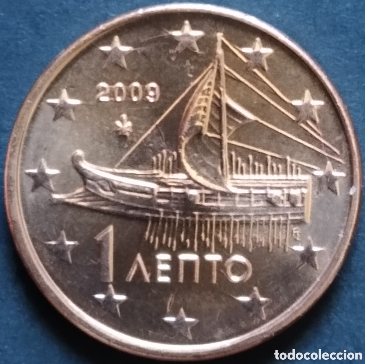 Monedas antiguas de Europa: MONEDA EURO - GRECIA 1 CENT 2009 (SACADA DE CARTUCHO)