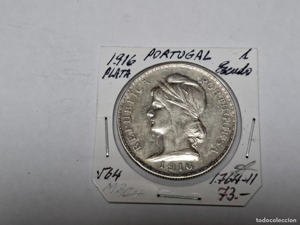 Monedas antiguas de Europa: 1 ESCUDO de PLATA de 1916 KM 564 PORTUGAL en MBC+