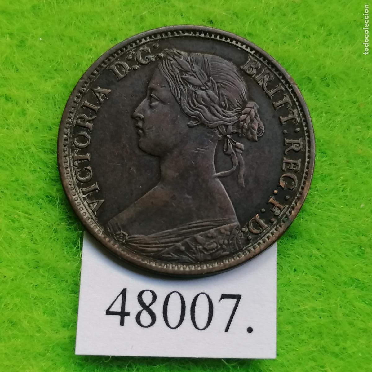 Monedas antiguas de Europa: UK, 1 farthing 1867, Gran Breta&ntilde;a, Inglaterra