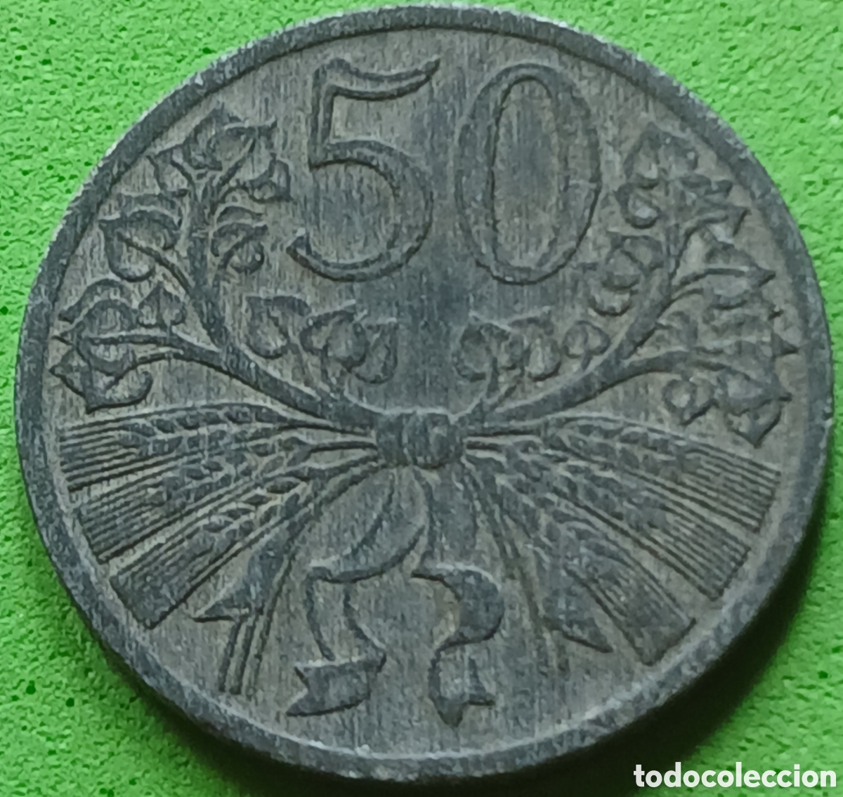 Monedas antiguas de Europa: Bohemia y Moravia 50 hellers 1940 km#3