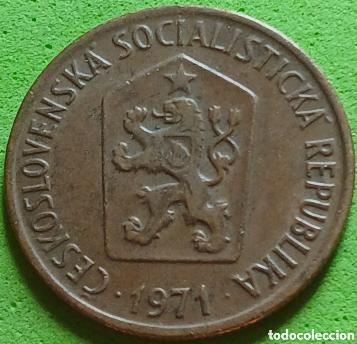 Monedas antiguas de Europa: Checoslovaquia 50 hellers 1971 km#55.1