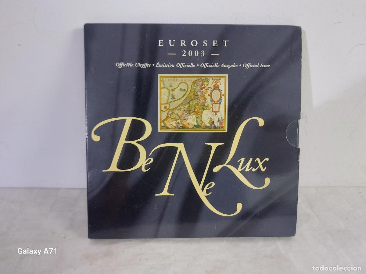 Alte M&uuml;nzen aus Europa: Cartera Euroset Benelux A&ntilde;o 2003 - 3 Juegos Completo - Monedas Euros Nuevos + Medalla #EL78