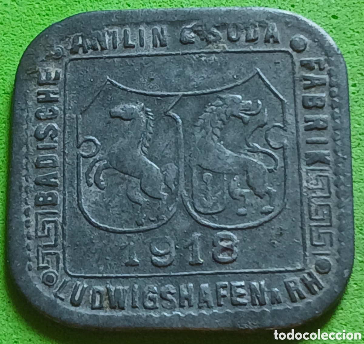 Monedas antiguas de Europa: Alemania Ciudad de Ludwigshafen am Rhein 10 pfennig 1918 h.22#19586.6. Notgeld