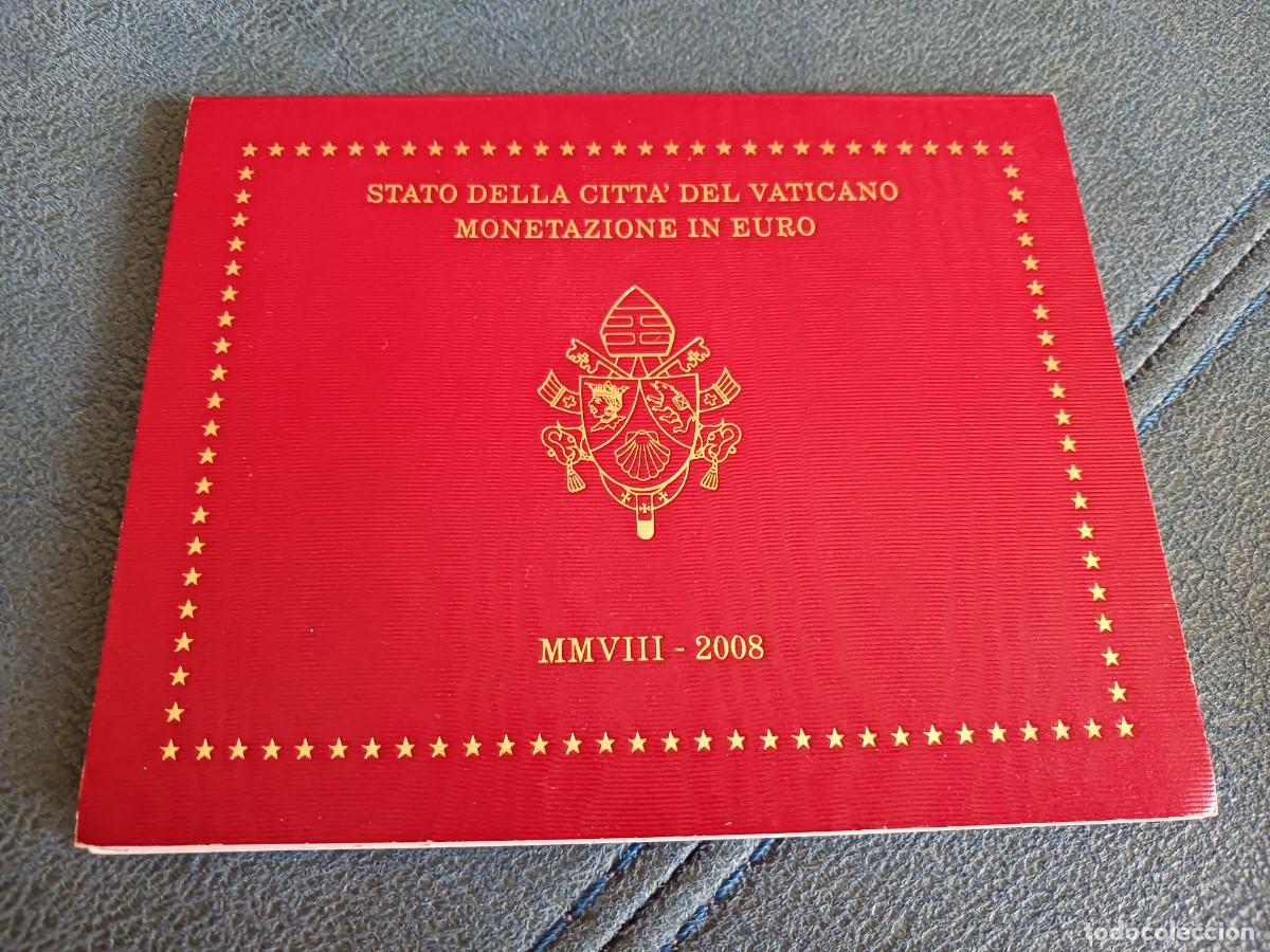 Monedas antiguas de Europa: Vaticano 2008 8 valores euro cartera original 1 c&eacute;ntimo a 2 &euro;