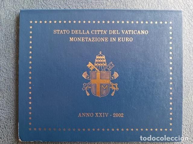 Monedas antiguas de Europa: Vaticano 2002 8 valores euro cartera original 1 c&eacute;ntimo a 2 &euro;