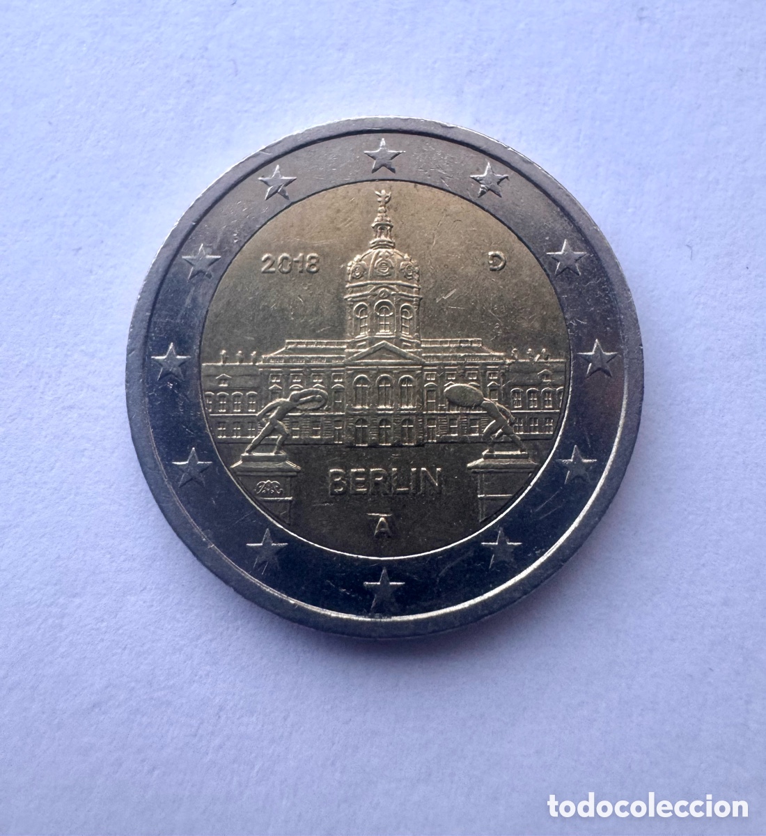 Monedas antiguas de Europa: Moneda 2 euros Berl&iacute;n, Alemania, a&ntilde;o 2018
