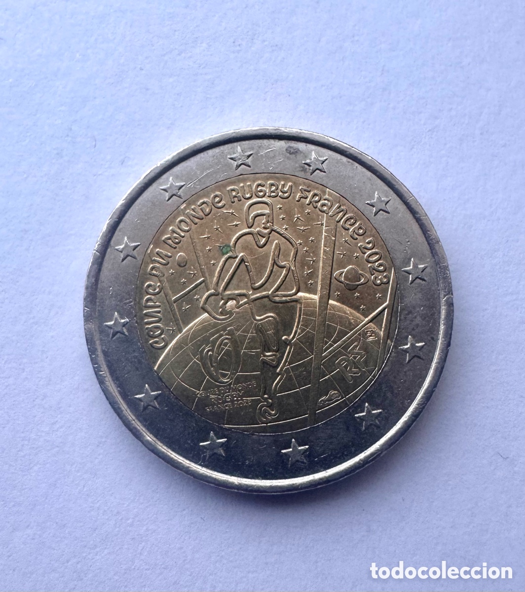 Monedas antiguas de Europa: Moneda 2 euros Rugby France 2023