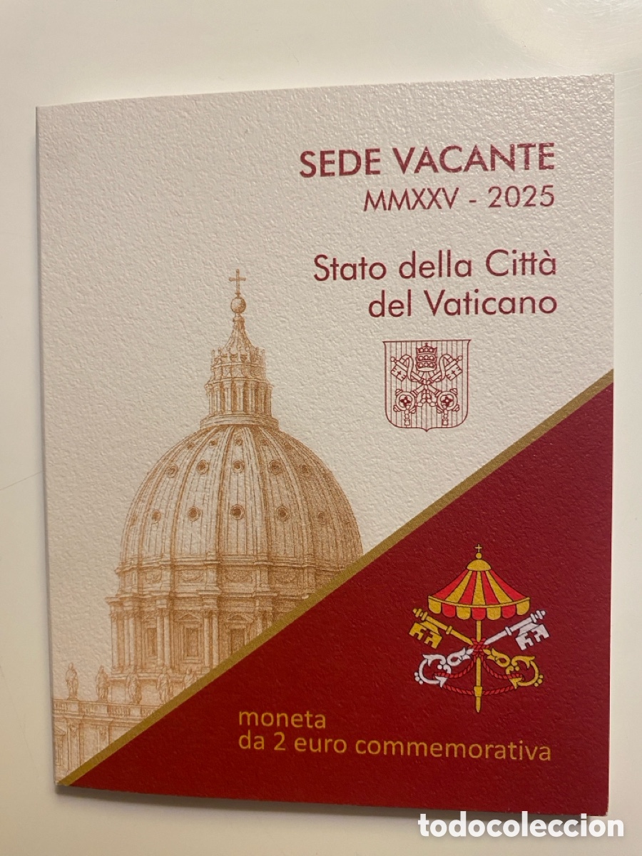 Monedas antiguas de Europa: Vaticano 2&euro; 2025 sede Vacante