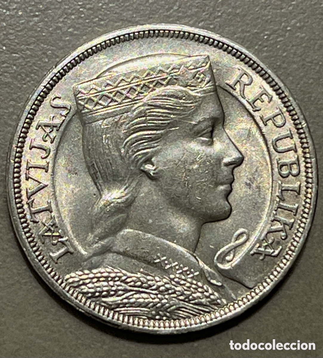 Monedas antiguas de Europa: MONEDA DE LITUANIA - LATVIJA 5 LATI - 1931 - PLATA