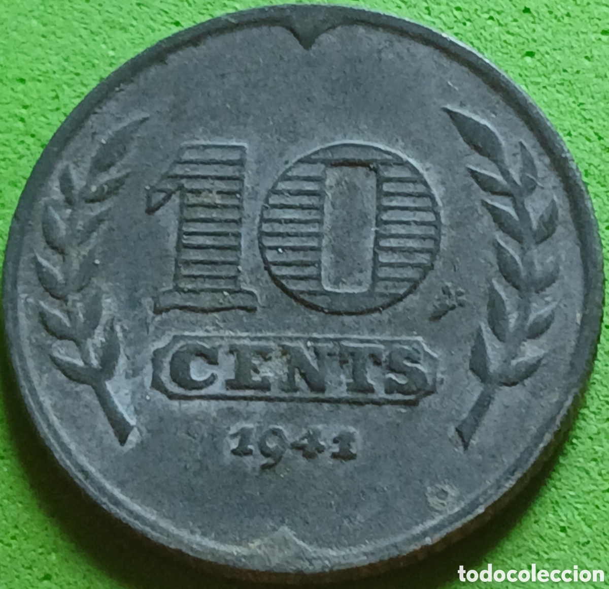 Monedas antiguas de Europa: Pa&iacute;ses Bajos 10 cents 1942 km#173
