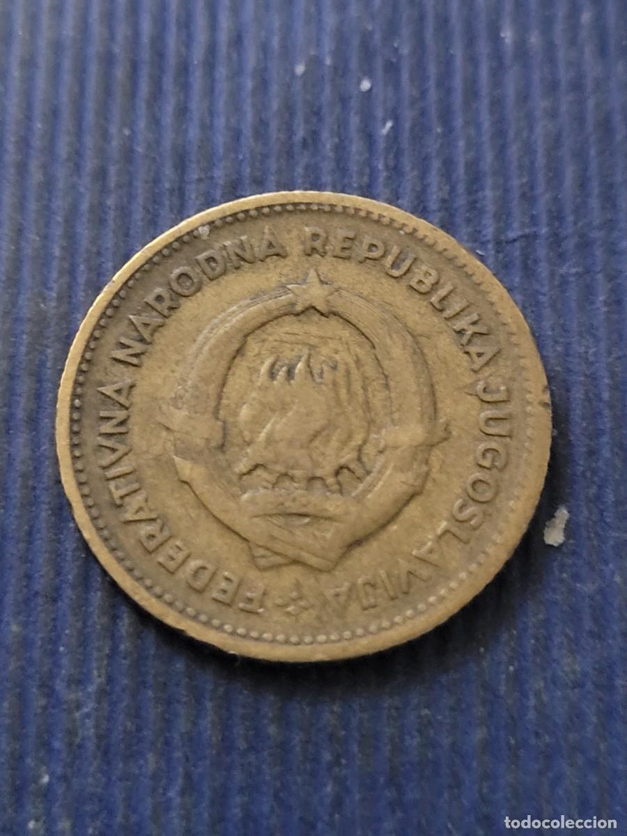 Monedas antiguas de Europa: Moneda 10 dinares 1955 con inscripci&oacute;n &rdquo;DINCIC F.M.&rdquo; Yugoslavia