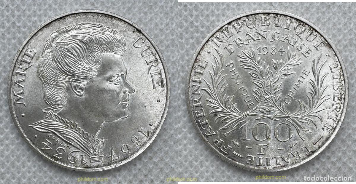 Monete antiche di Europa: 5399 FRANCIA 1984 FRANCE 100 FRANCS 1984 SILVER
