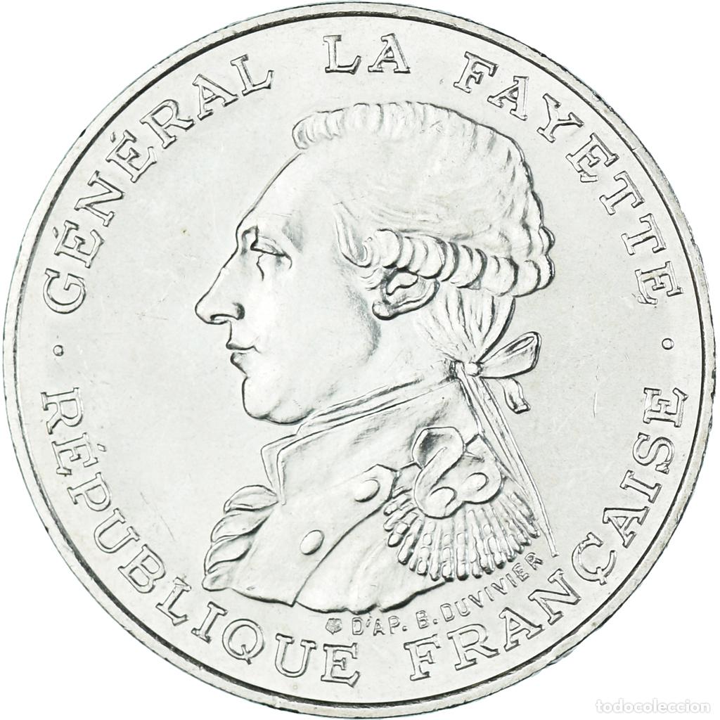 Monedas antiguas de Europa: [#1044240] Moneda, Francia, Lafayette, 100 Francs, 1987, Paris, EBC+, Plata, KM:962