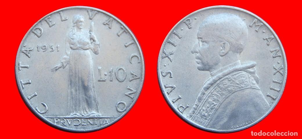 Monedas antiguas de Europa: 10 LIRAS 1951 VATICANO-151997