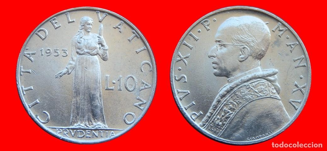 Monedas antiguas de Europa: 10 LIRAS 1953 VATICANO-151998