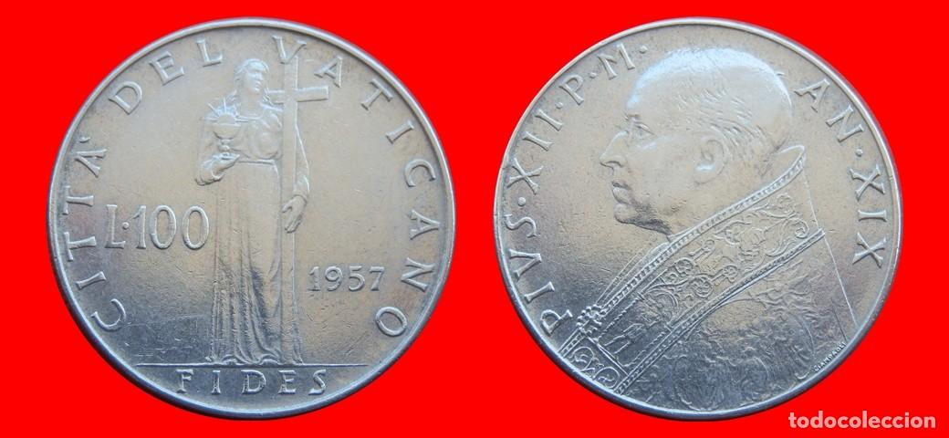 Monedas antiguas de Europa: 100 LIRAS 1957 VATICANO-152002