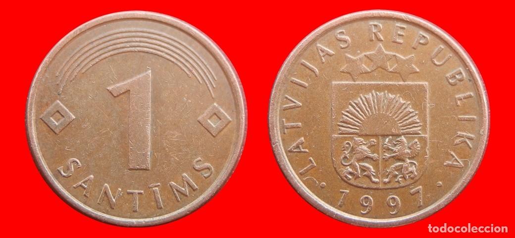 Monete antiche di Europa: 1 SANTIMS 1997 LETONIA-152024