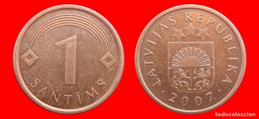 Monete antiche di Europa: 1 SANTIMS 2007 LETONIA-152025