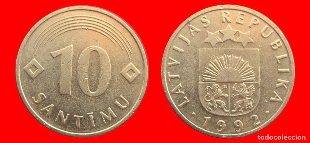 Monete antiche di Europa: 10 SANTIMU 1992 LETONIA-152027