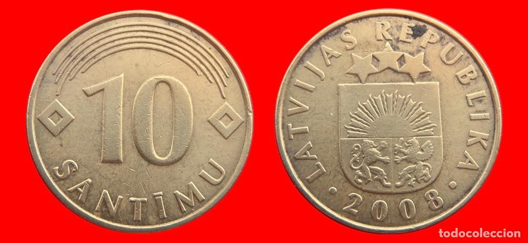Monete antiche di Europa: 10 SANTIMU 2008 LETONIA-152028