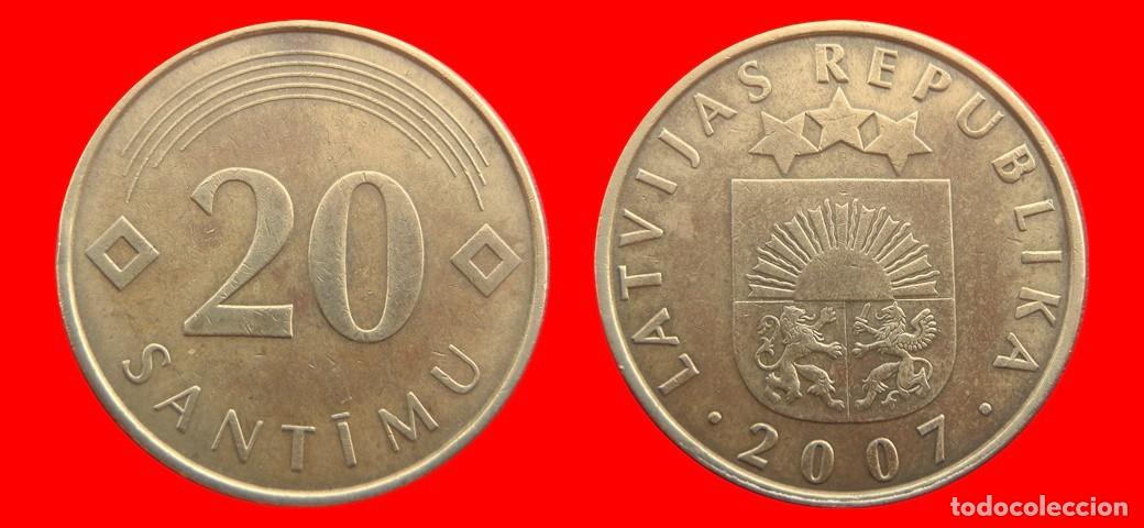 Monete antiche di Europa: 20 SANTIMU 2007 LETONIA-152030