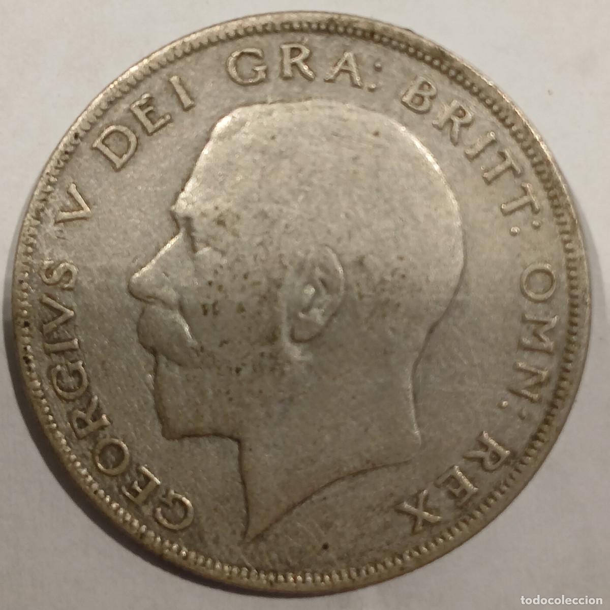 Monedas antiguas de Europa: UNITED KINGDOM. MEDIA CORONA. HALF CROWN. GEORGE V. 1921. PLATA