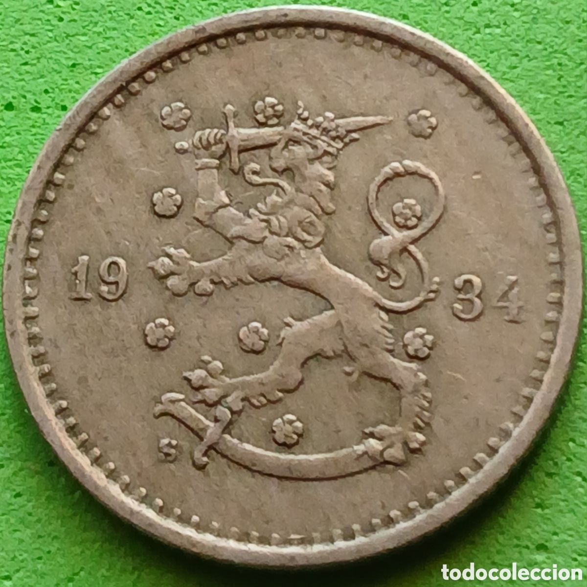Old Coins of Europe: Finlandia 50 pennia 1934 km#26 poco com&uacute;n!!!