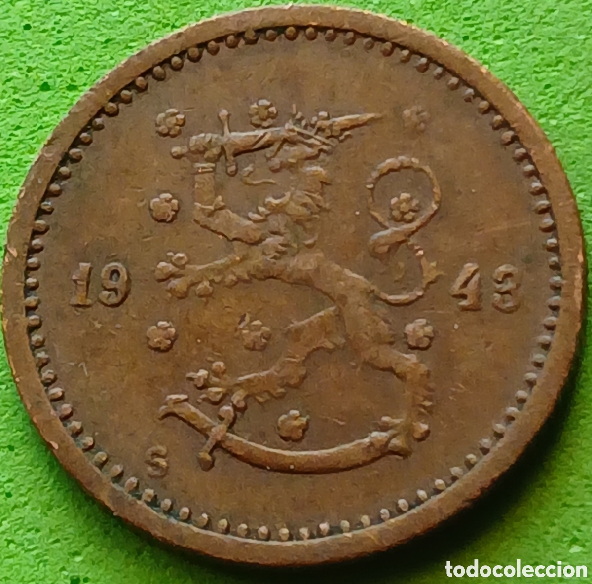 Monedas antiguas de Europa: Finlandia 50 pennia 1943 km#26a