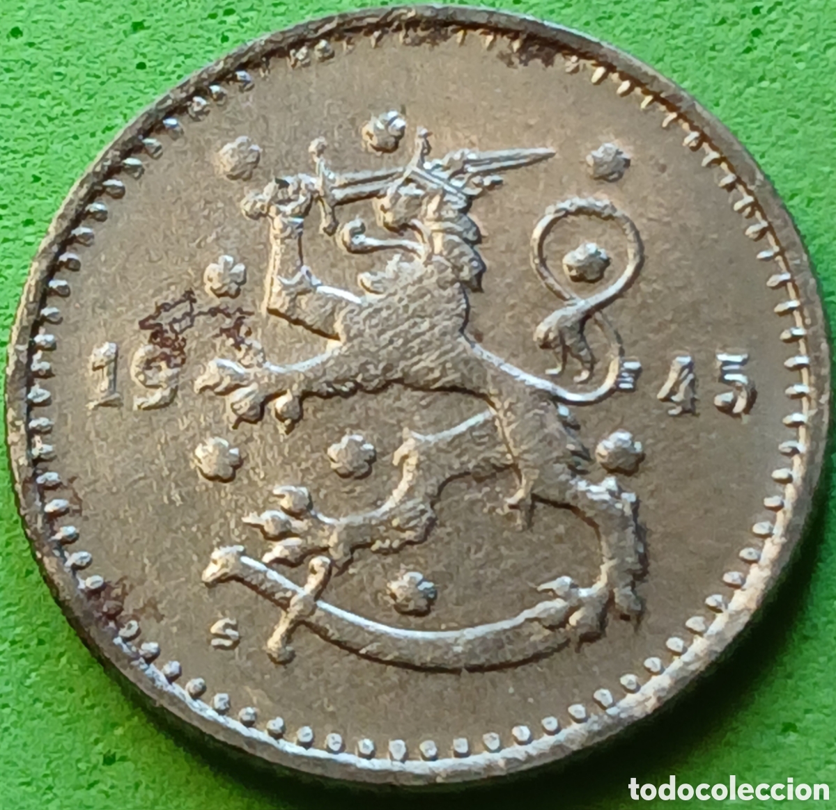 Monedas antiguas de Europa: Finlandia 1 marco 1945 km#30b