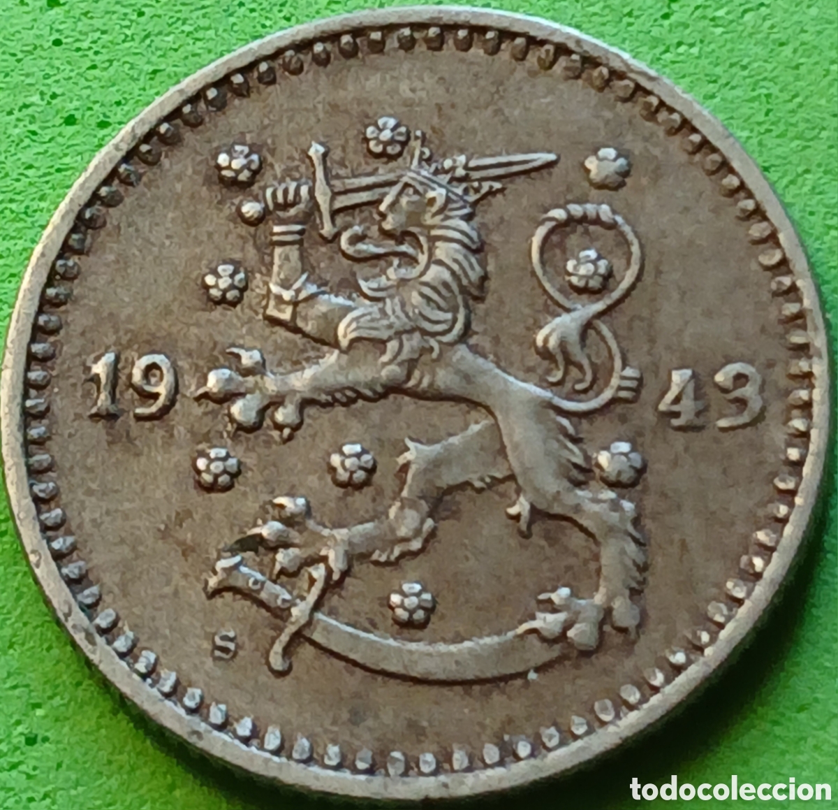 Monedas antiguas de Europa: Finlandia 1 marco 1943 km#30b