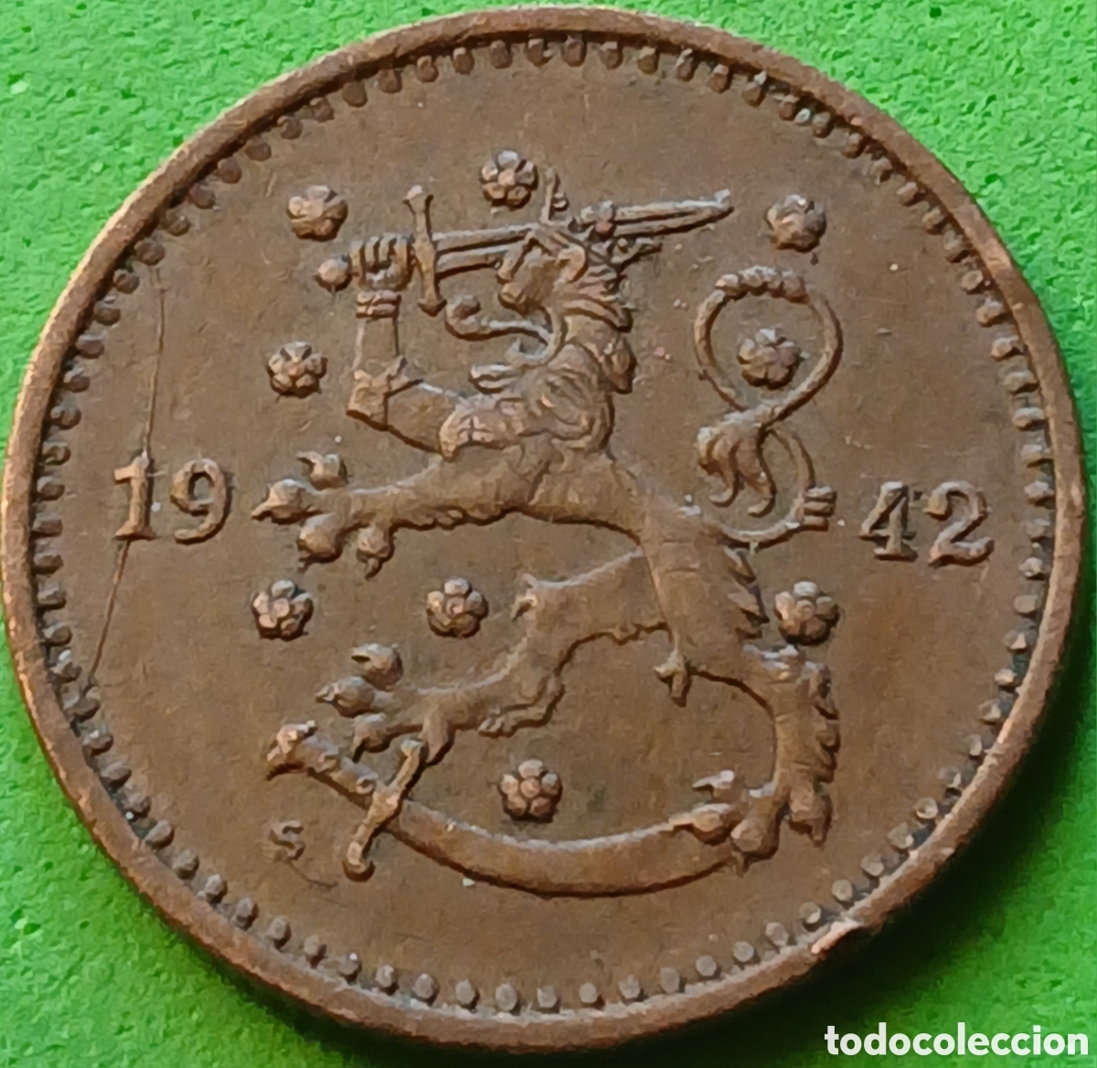 Monedas antiguas de Europa: Finlandia 1 marco 1942 km#30a