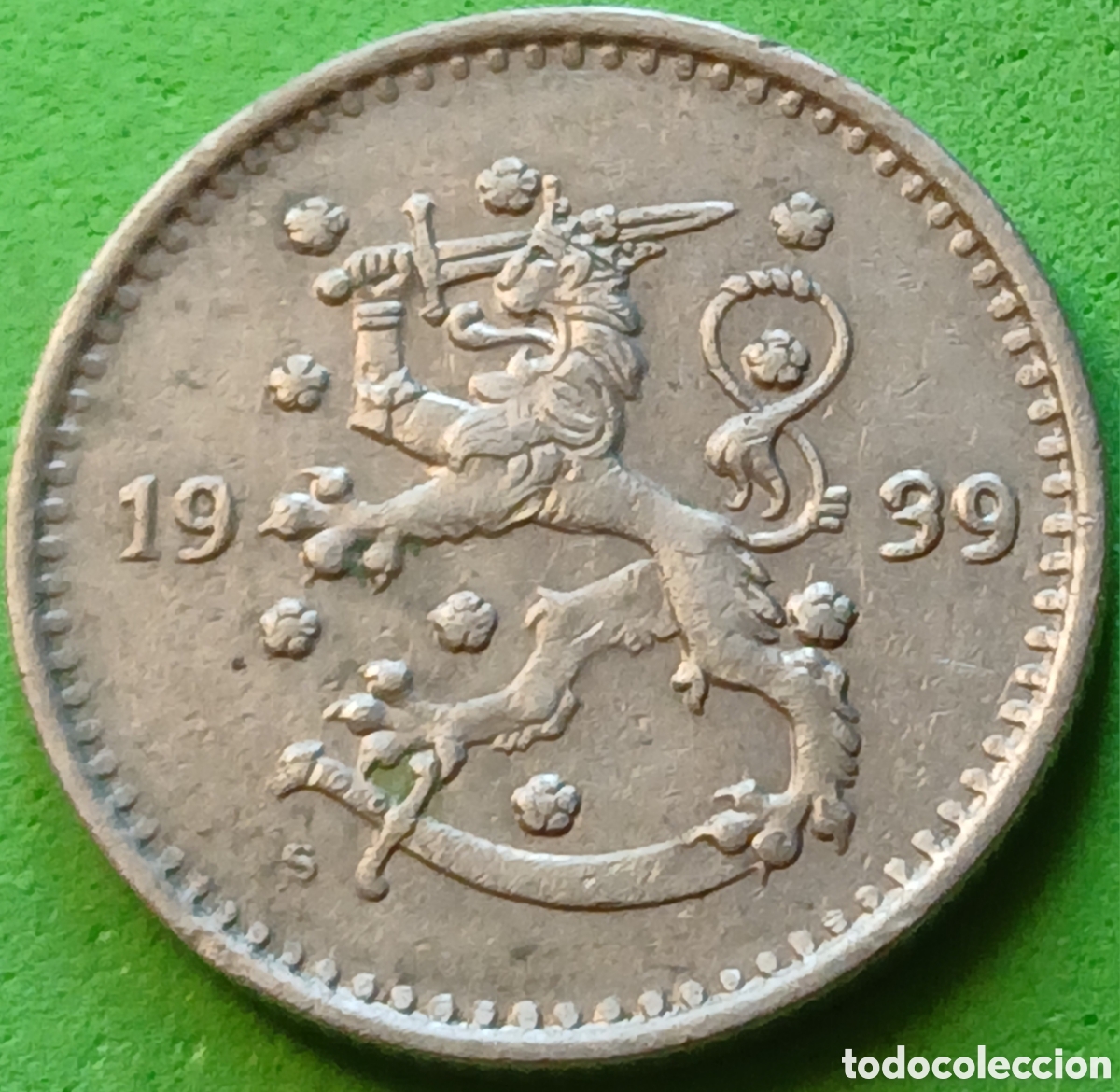 Monedas antiguas de Europa: Finlandia 1 marco 1939 km#30