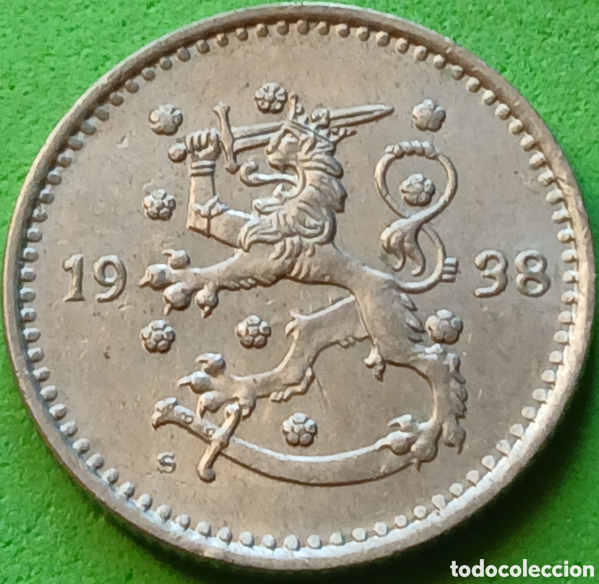 Monedas antiguas de Europa: Finlandia 1 marco 1938 km#30