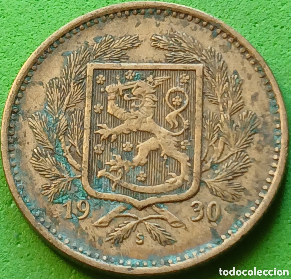 Monedas antiguas de Europa: Finlandia 5 marcos 1930 km#31 poco com&uacute;n!!