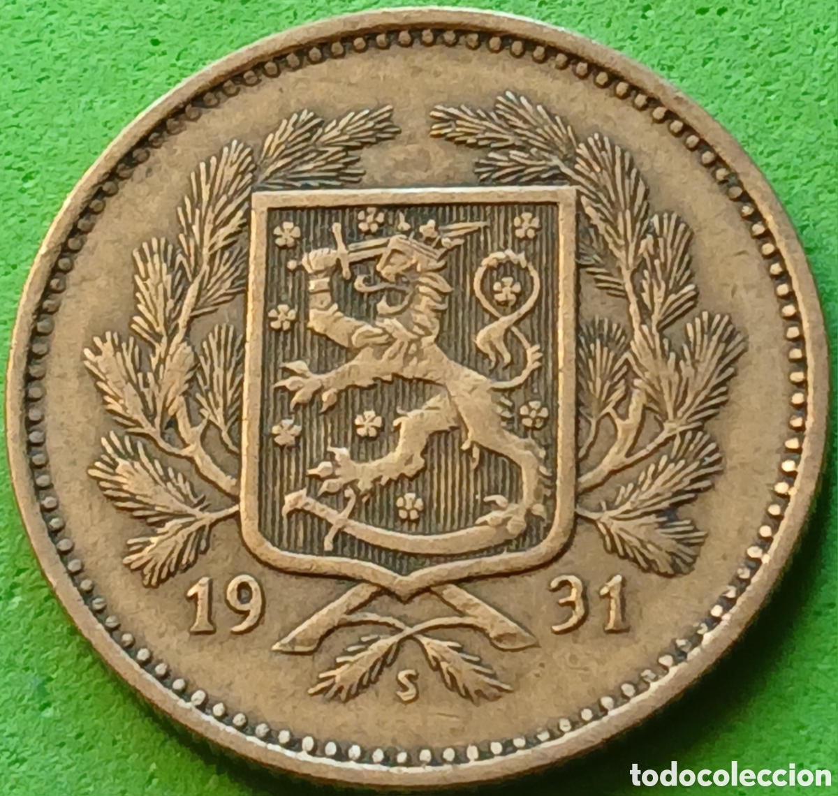 Monedas antiguas de Europa: Finlandia 5 marcos 1931 km#31