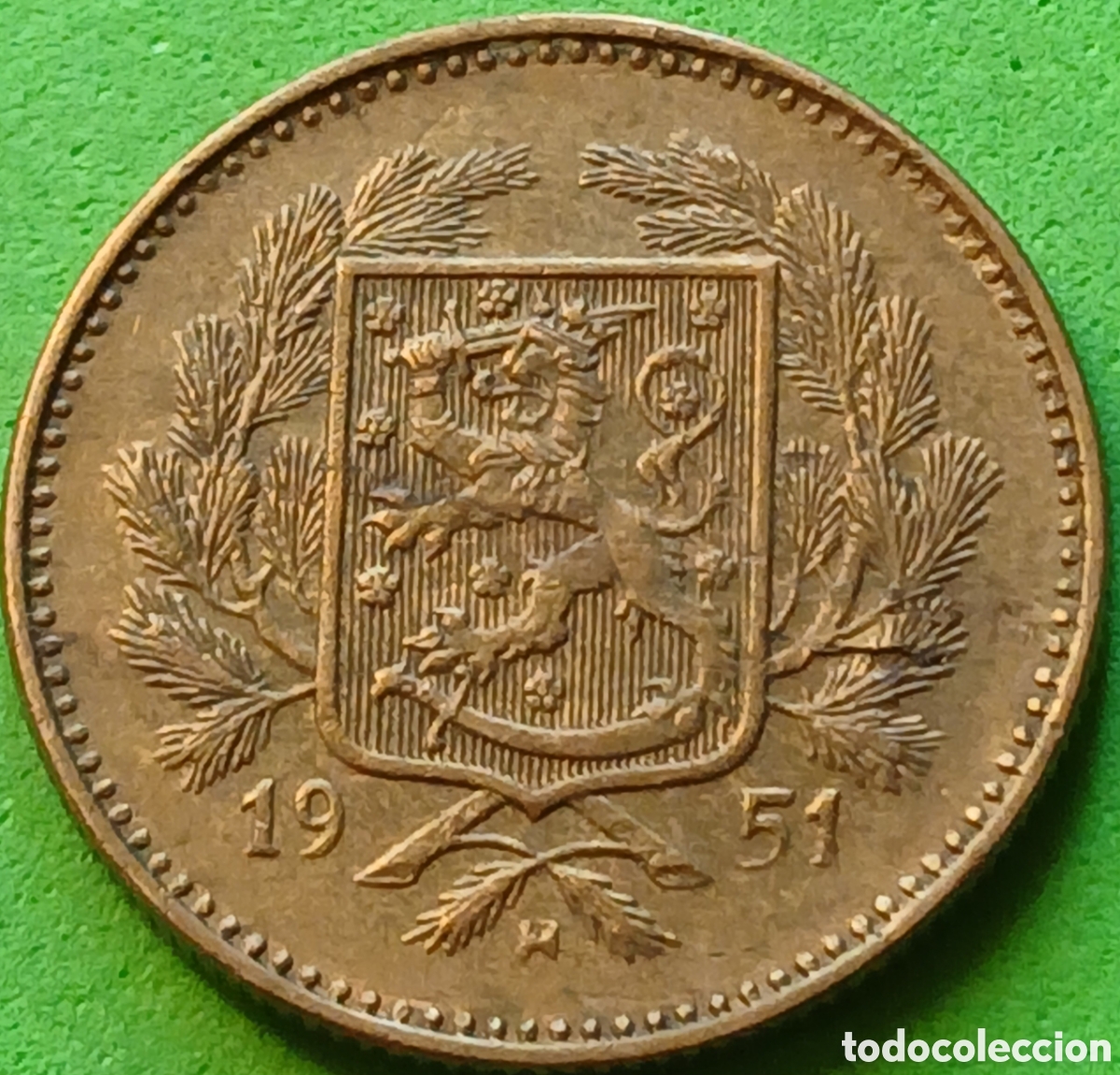 Monedas antiguas de Europa: Finlandia 5 marcos 1951 km#31a