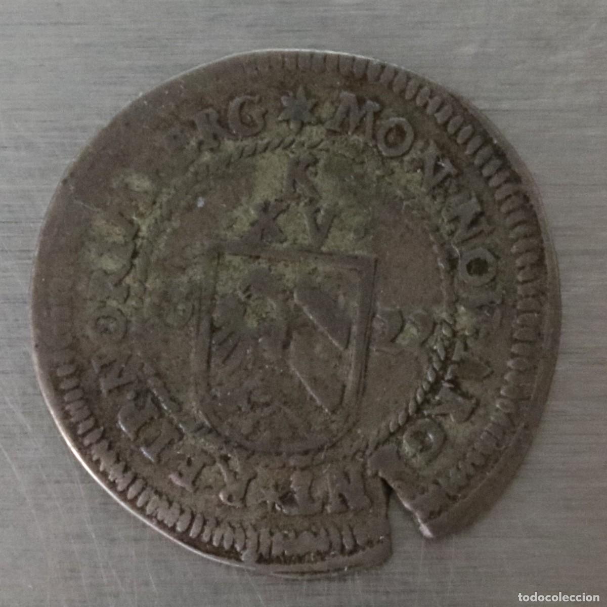 Monedas antiguas de Europa: 15 KREUZER 1622 NUREMBERG