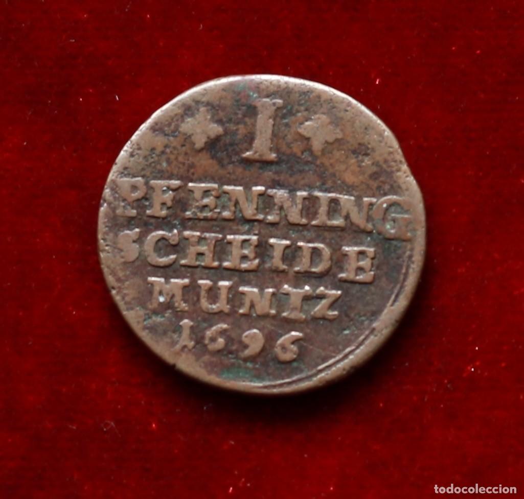 Alte M&uuml;nzen aus Europa: 1 PFENNIG 1696 HILDESHEIM