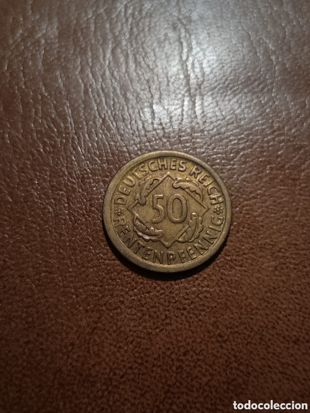 Monedas antiguas de Europa: 50 RENTENPFENNIG 1924 D - ALEMANIA