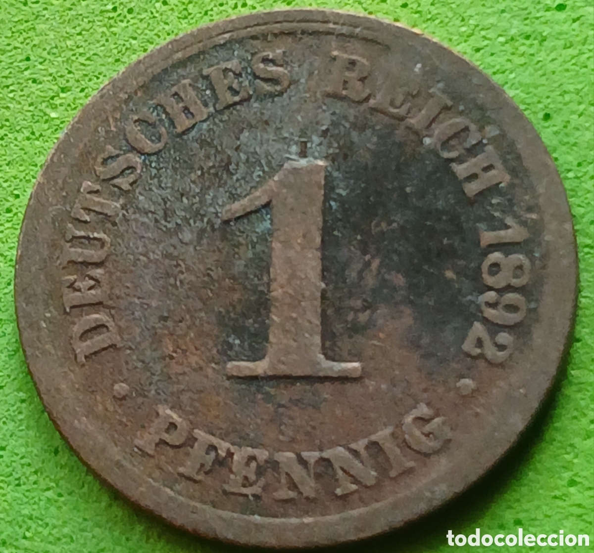 Monedas antiguas de Europa: Alemania Imperio 1 pfennig 1892 A km#10