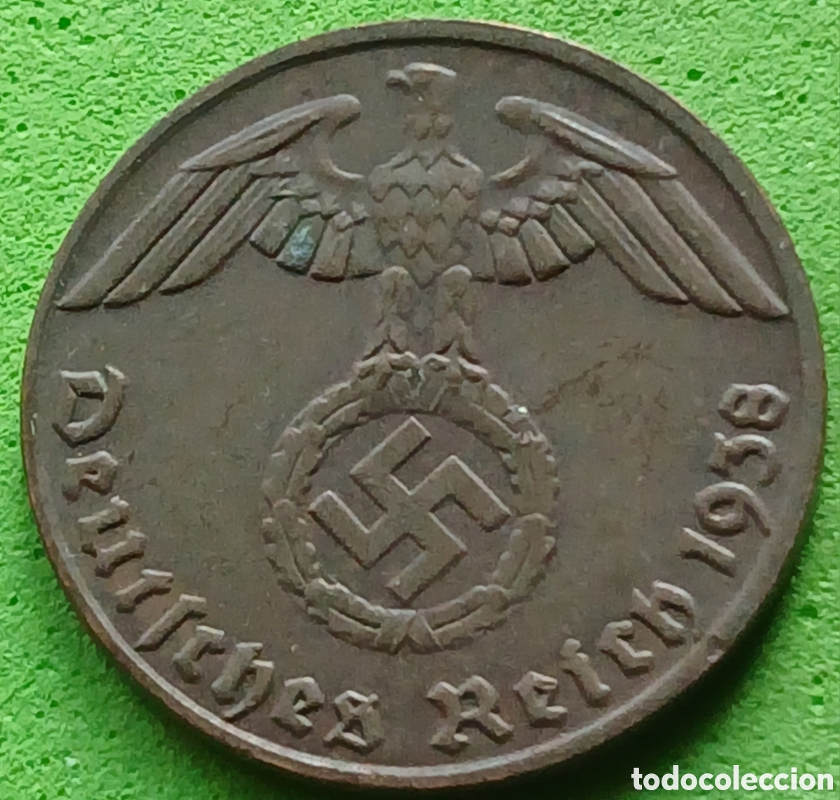 Monedas antiguas de Europa: Alemania Tercer Reich 1 reichspfennig 1938 E km#89