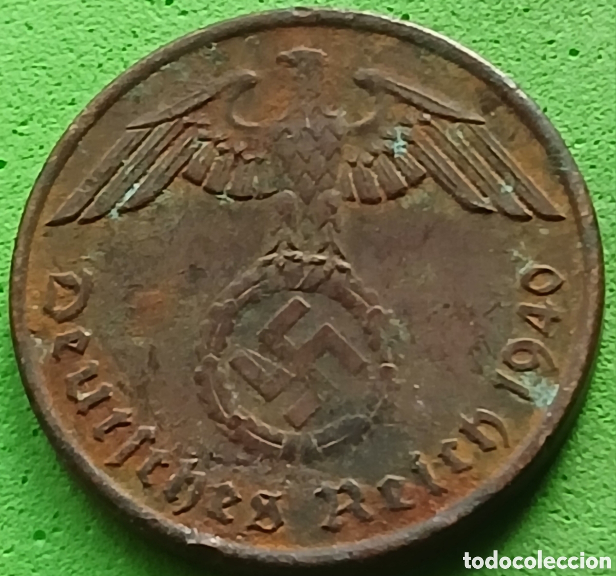 Monedas antiguas de Europa: Alemania Tercer Reich 2 reichspfennig 1940 A km#90