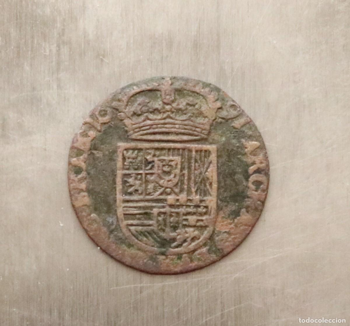 Monedas antiguas de Europa: LIARD 1691 BRABANTE. CARLOS II