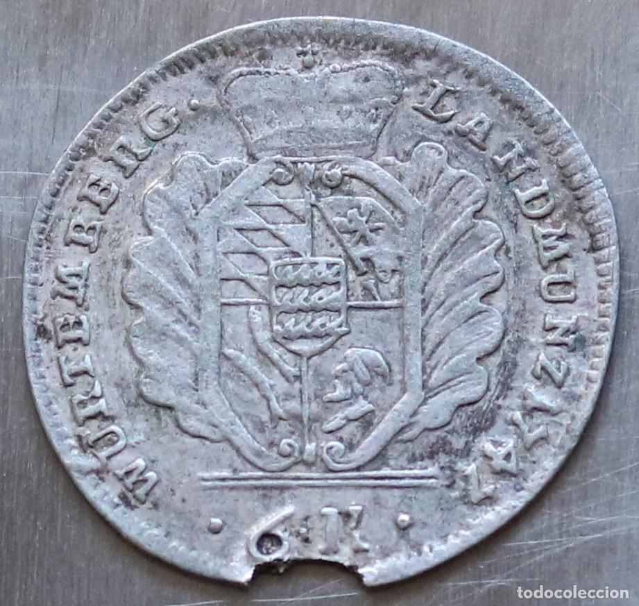 Monete antiche di Europa: 6 KREUZER 1747 WURTEMBERG
