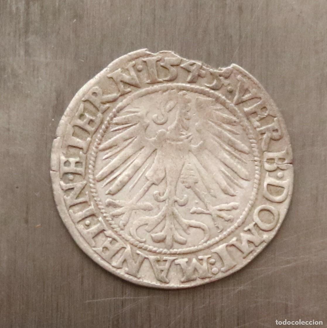 Monedas antiguas de Europa: GROSCHEN 1545 SILESIA-LEGNICA-BRZEG