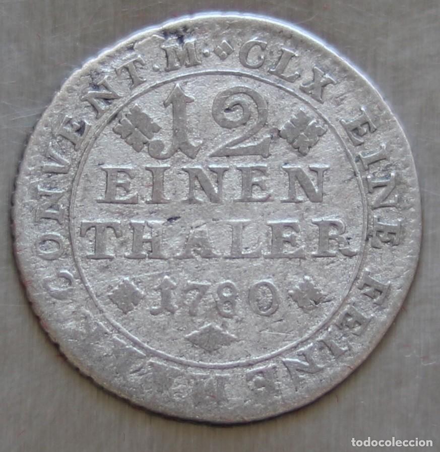 Monedas antiguas de Europa: 1/12 DE THALER 1780 BRUNSWICK-WOLFENBUTTEL