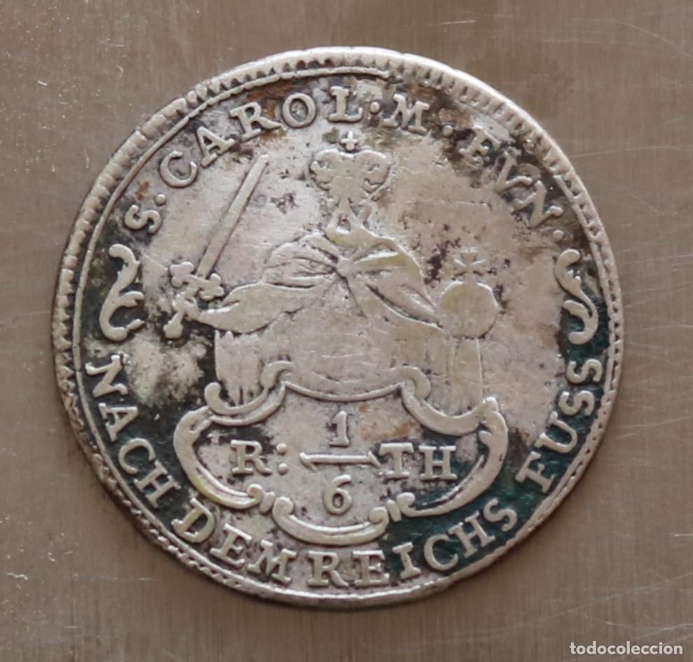Monedas antiguas de Europa: 1/6 DE THALER 1761 MUNSTER. SEDE VACANTE. RARA
