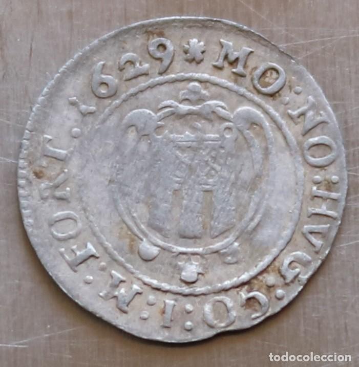 Monedas antiguas de Europa: 2 KREUZER 1629 MONTFORT. HUGO XIV