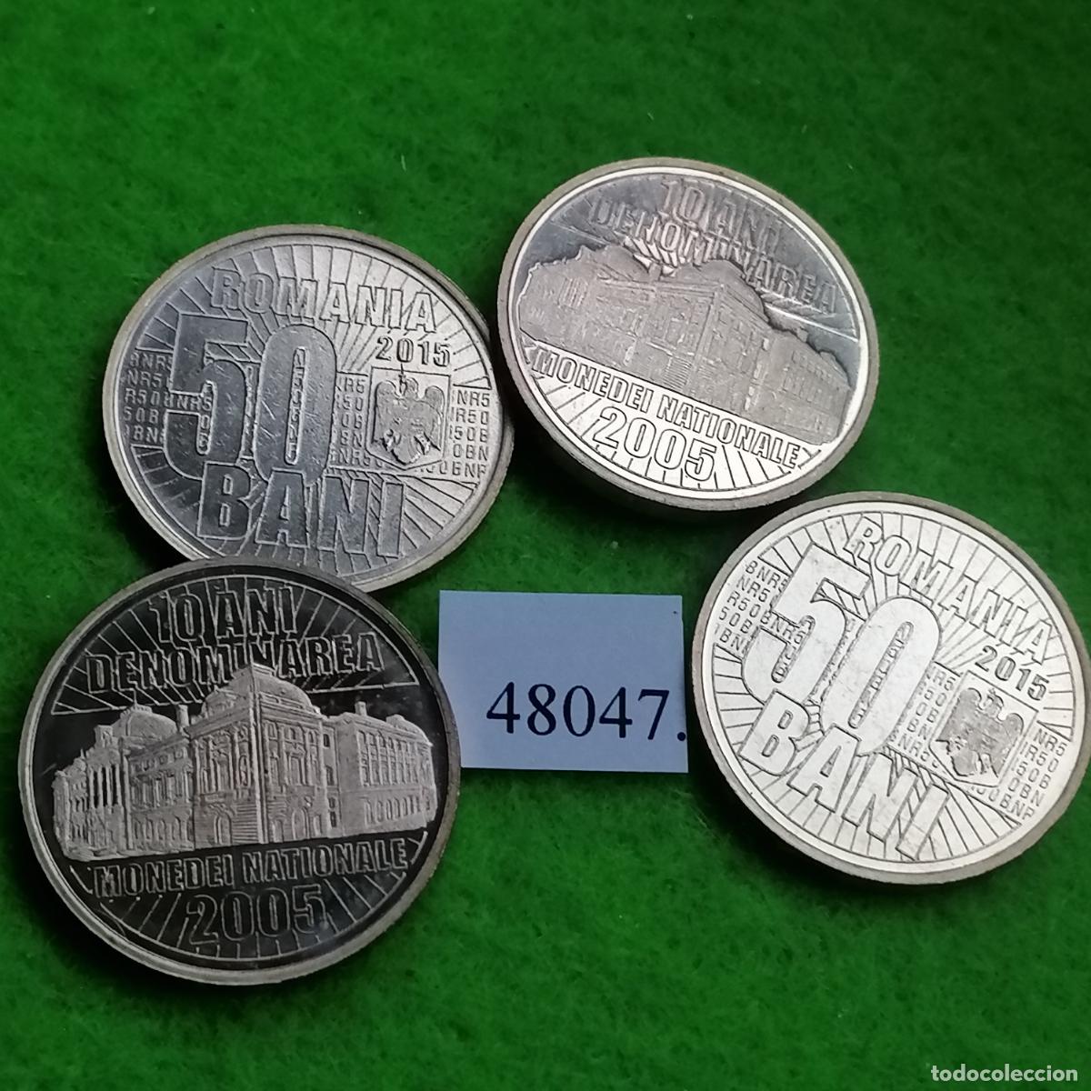 Monedas antiguas de Europa: Ruman&iacute;a 50 bani 2015, Antiguo Palacio del Banco Nacional de Rumania, una moneda, 48047 4