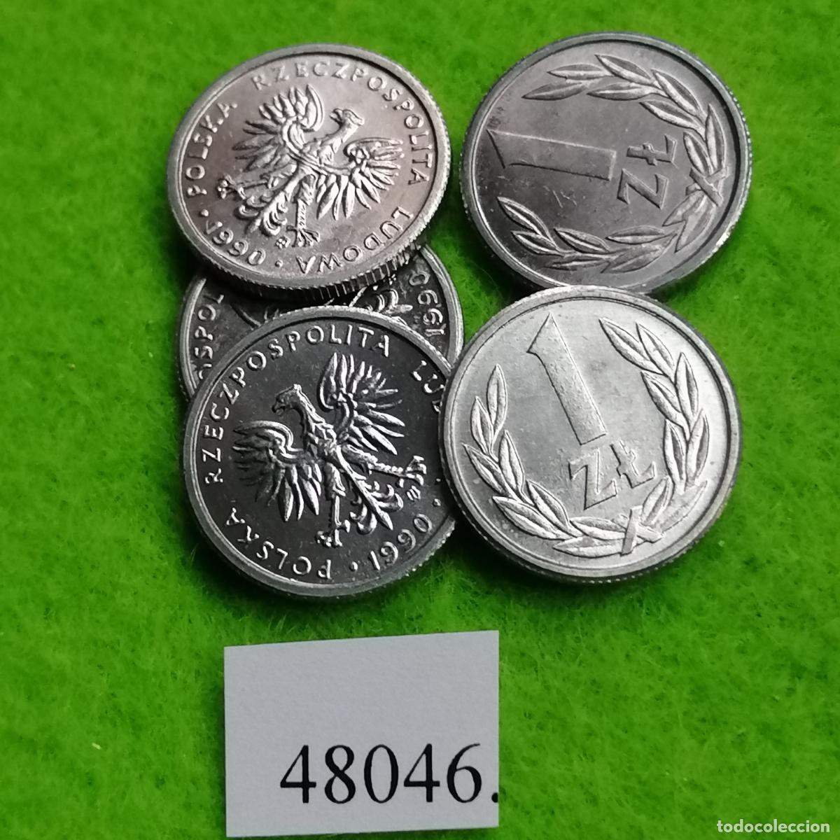 Monedas antiguas de Europa: Polonia 1 zloty, 1990, sloti, una moneda, 48046 5